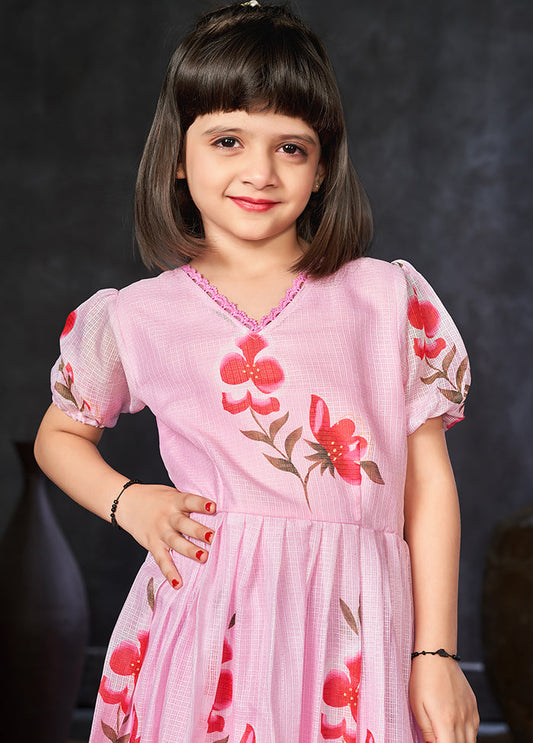 Pink Silk Frock