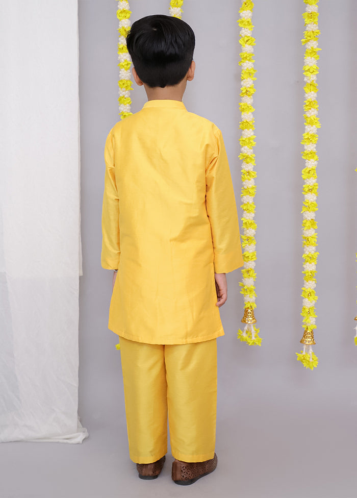 Yellow cotton Kurta & Pajama Set