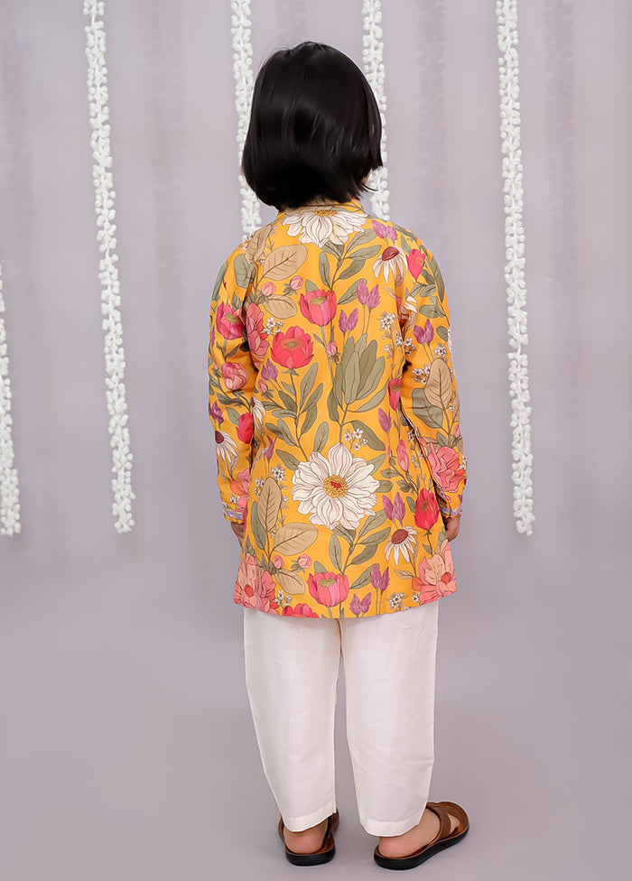 Multicolor Silk Kurta & Pajama Set