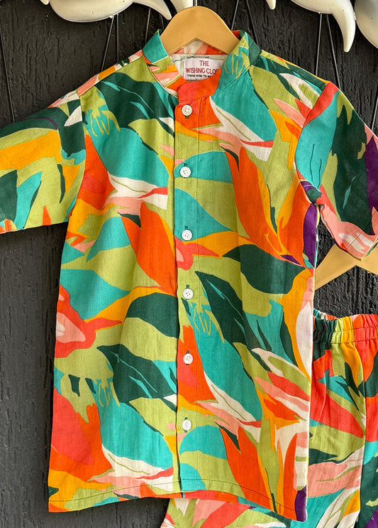 Multicolor cotton Cord set