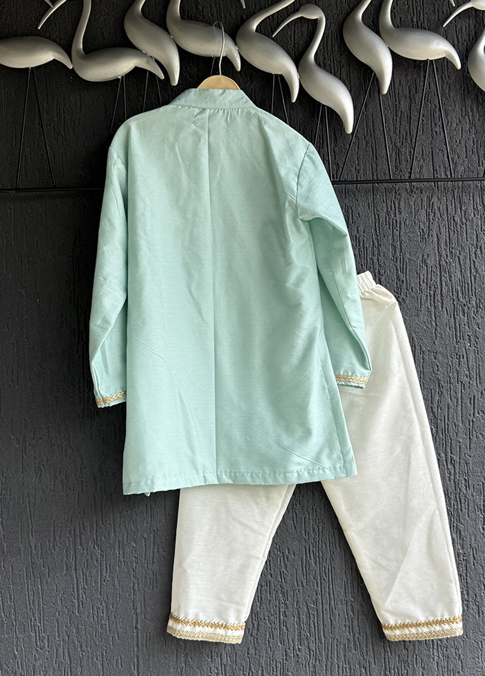 Blue Silk Kurta & Pajama Set
