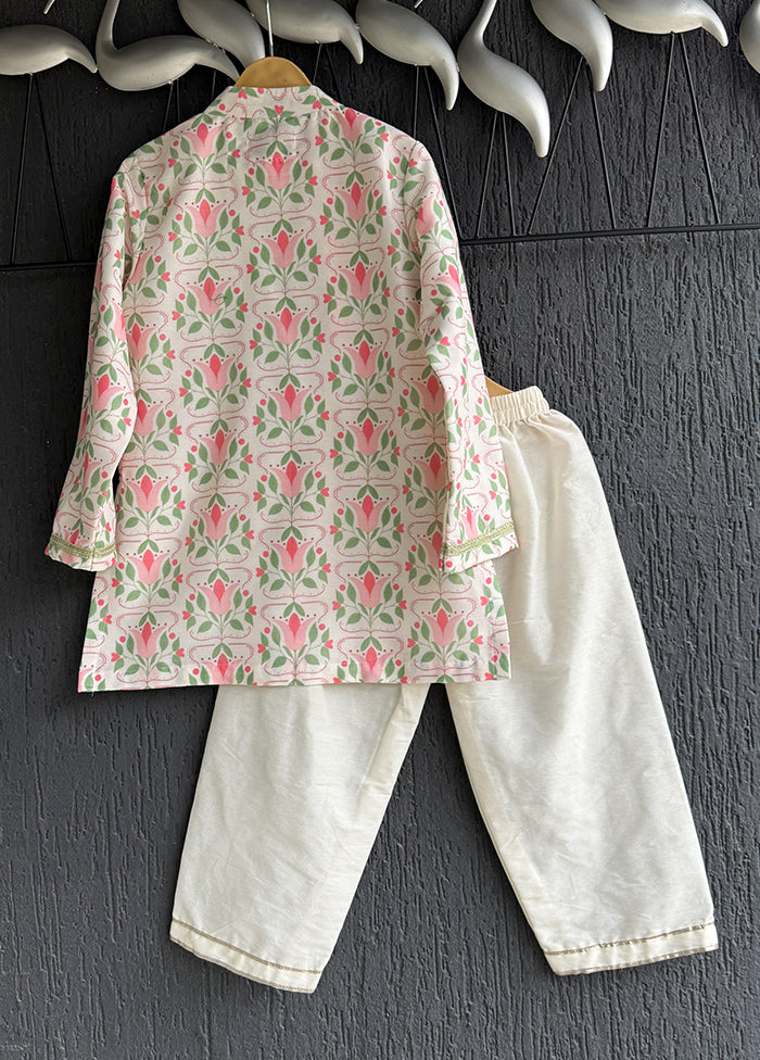 Multicolor Silk Kurta & Pajama Set