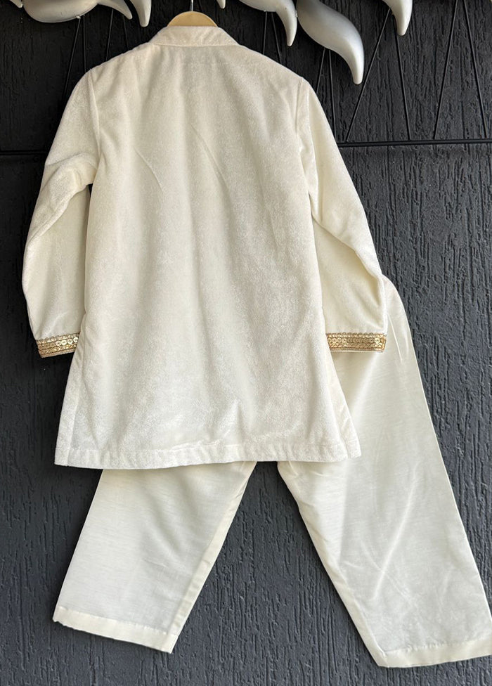 Cream Silk Kurta & Pajama Set