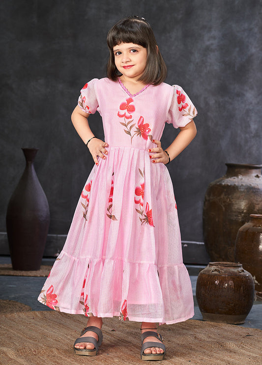 Pink Silk Frock