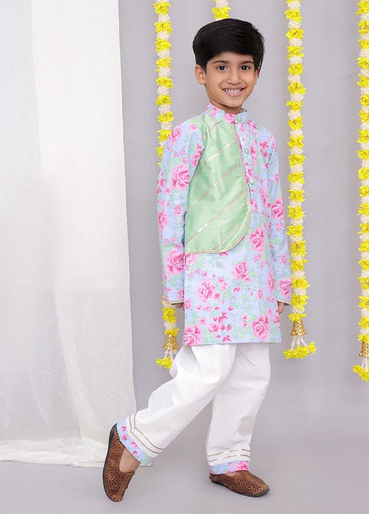Cream cotton Kurta & Pajama Set