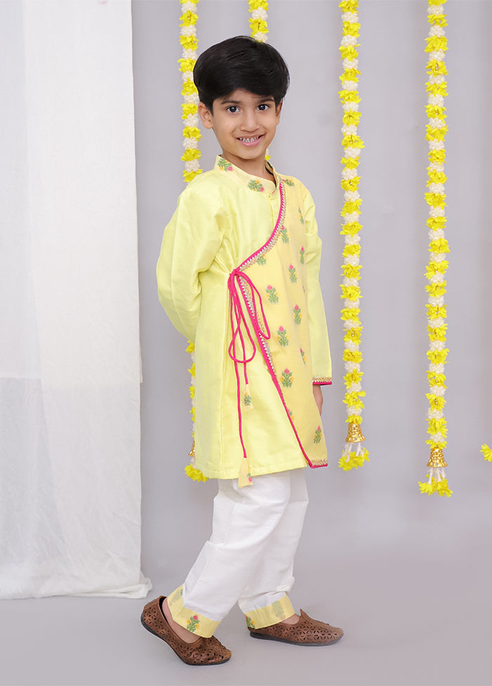 Yellow cotton Kurta & Pajama Set