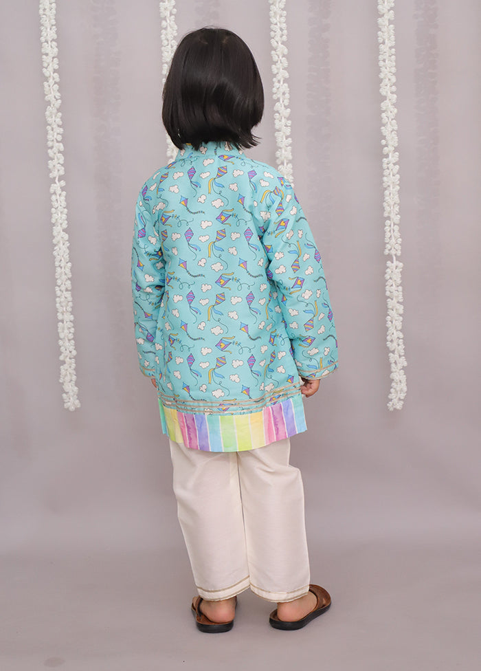 Blue Silk Kurta & Pajama Set