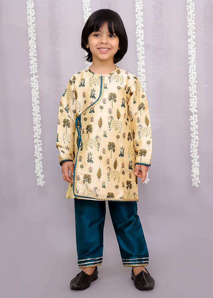 Golden Silk Kurta & Pajama Set