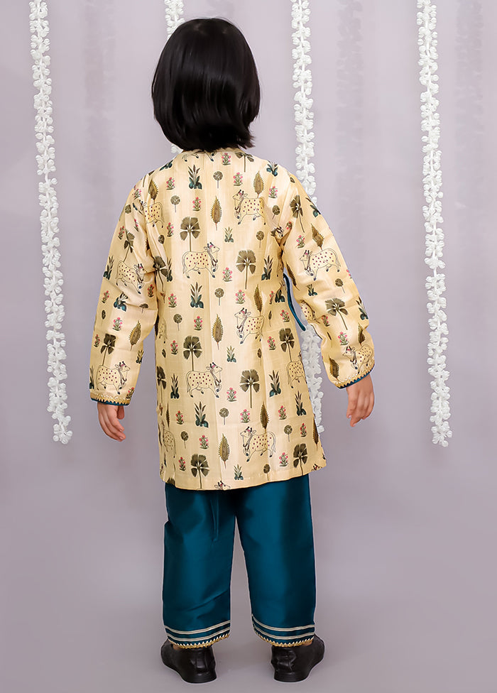 Golden Silk Kurta & Pajama Set