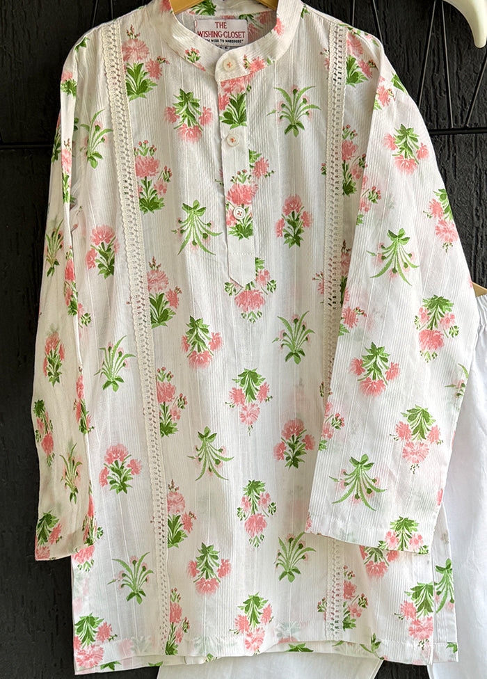 Cream Silk Kurta & Pajama Set