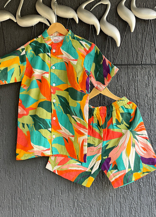 Multicolor cotton Cord set