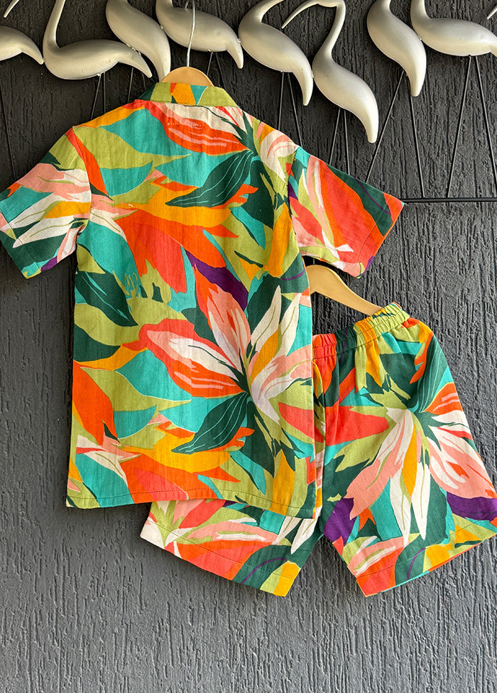 Multicolor cotton Cord set
