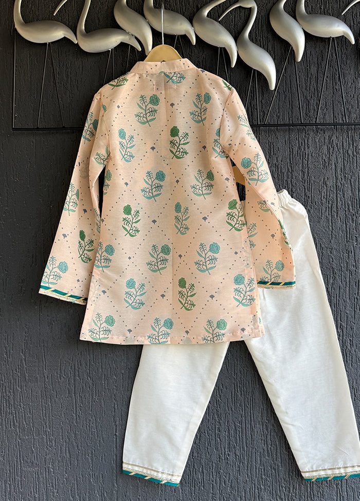 Cream Silk Kurta & Pajama Set