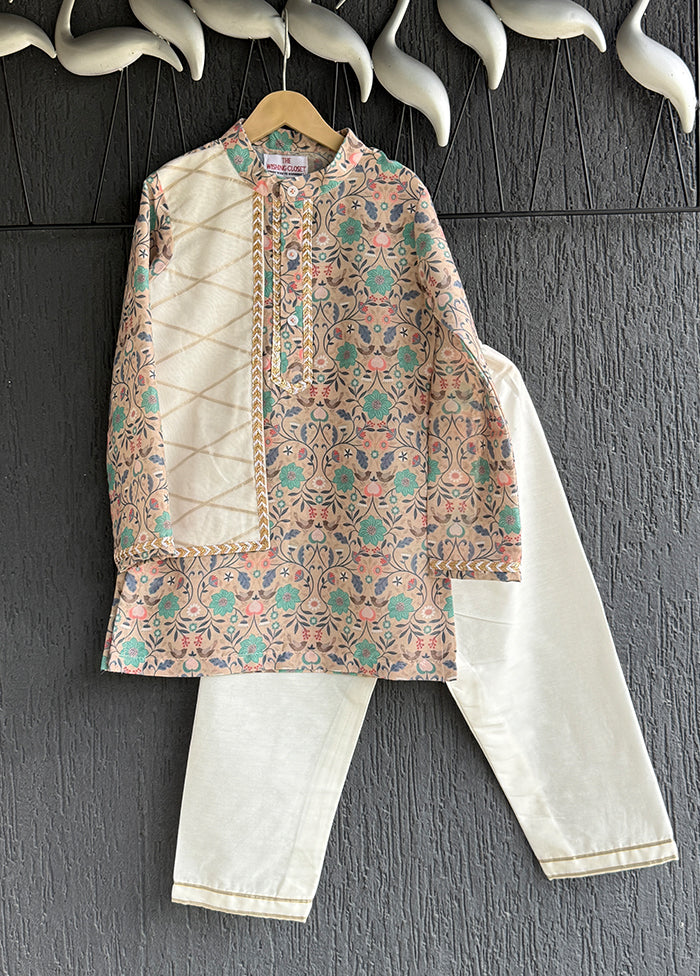 Brown Silk Kurta & Pajama Set