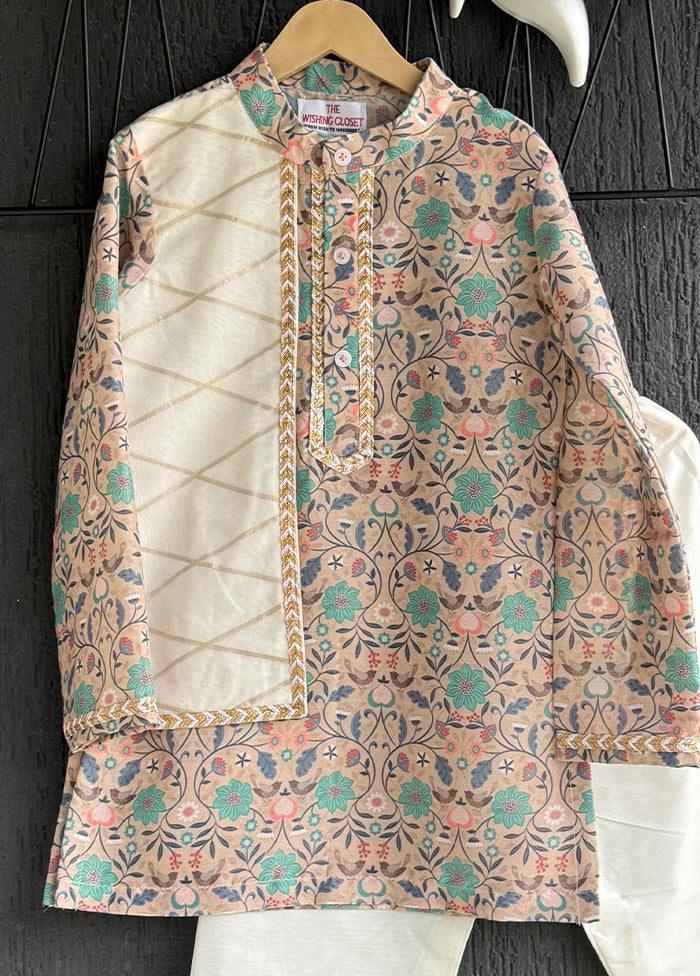 Brown Silk Kurta & Pajama Set