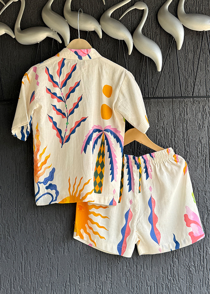 White cotton Cord set