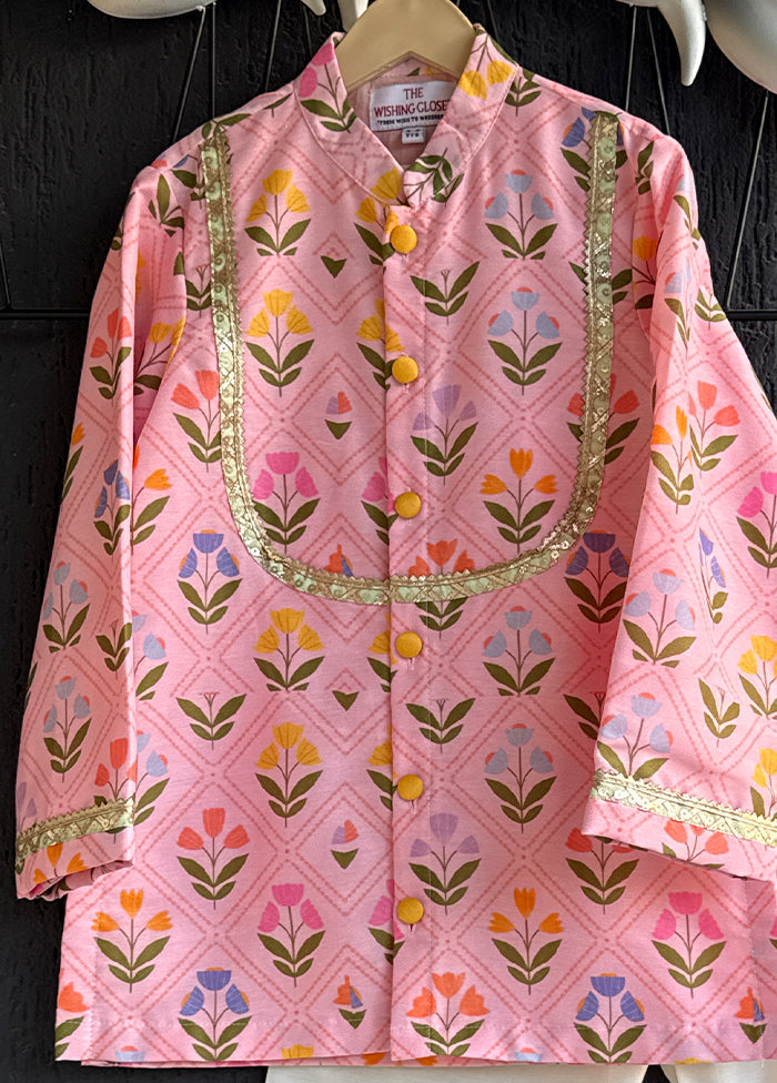 Pink Silk Kurta & Pajama Set
