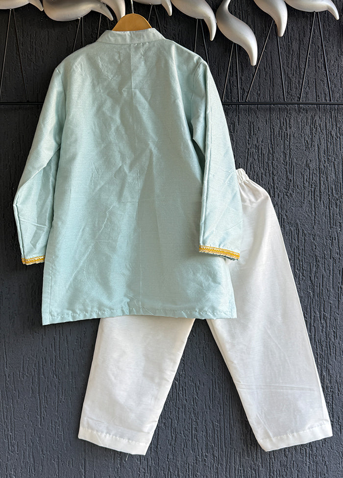 Blue Silk Kurta & Pajama Set